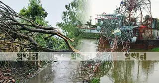 ব্রাহ্মণবাড়িয়ায় কালবৈশাখি ঝড়ে মোবাইল টাওয়ার ও মসজিদ ক্ষতিগ্রস্ত